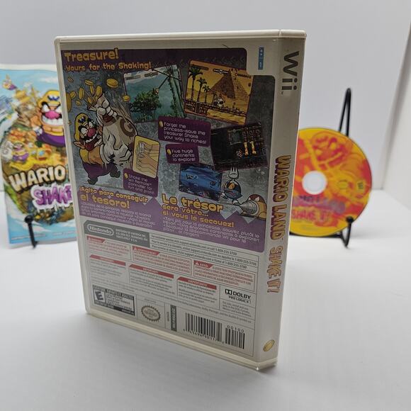 Wario Land: Shake It! (Nintendo Wii, 2008) CIB - Picture 3 of 3